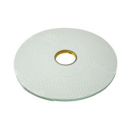 3M™ Double Coated Urethane Foam Tape 4004, Off White, 2 in x 18 yd, 250 mil, 6 Roll/Case