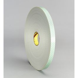 3M™ Double Coated Urethane Foam Tape 4008, Off White, 12 in x 36 yd, 125 mil, 1 Roll/Case