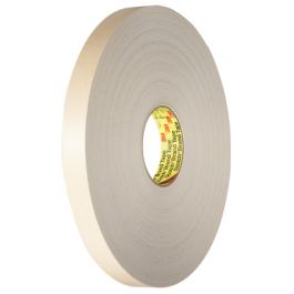 3M™ Double Coated Polyethylene Foam Tape 4492W, White, 1 1/2 in x 72 yd, 31 mil, 6 Roll/Case