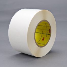 3M™ Double Coated Tape 9579, White, 3 in x 36 yd, 9 mil, 12 Roll/Case