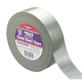 3M™ Venture Tape™ Xtreme Cloth Duct Tape 1557, Black, 48 mm x 55 m (1.88 in x 60.1 yd), 24/Case