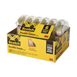 Scotch® Double Sided Tape 6137H-2PC-MP 1/2 in x 500 in