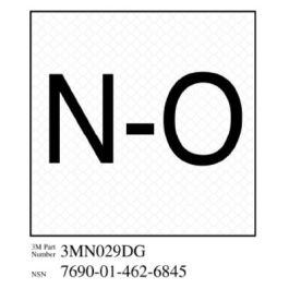 3M™ Diamond Grade™ Damage Control Sign 3MN029DG, "Norm Open", 3 in x 3 in, 10/Package