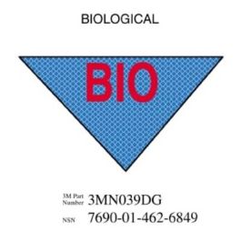 3M™ Diamond Grade™ Damage Control Sign 3MN039DG, "BIOLOG", 11.5 in x 8 in, 10/Package