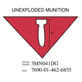 3M™ Diamond Grade™ Damage Control Sign 3MN041DG, "UNEXP MUNI", 11.5 in x 8 in, 10/Package