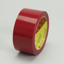 Scotch® Box Sealing Tape 373, Red, 48 mm x 50 m, Plastic Core, 24 Roll/Case