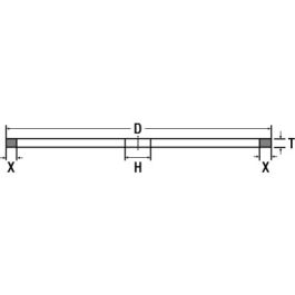3M™ Resin Bond Diamond Wheels and Tools, 1A1, 6X1/4X1-1/4, X=1/4 D150 663BI - MMMRBDW28475