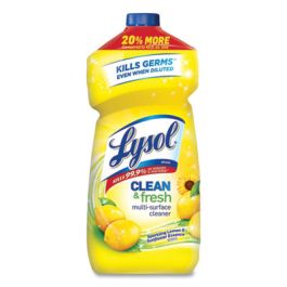 Clean and Fresh Multi-Surface Cleaner, Sparkling Lemon and Sunflower Essence, 48 oz Bottle, 9/Carton