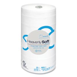 Heavenly Soft Special Kitchen Paper Towels, 2-Ply, 8 x 11, White, 60/Roll, 30 Rolls/Carton