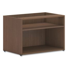 Mod Low Storage Credenza, 30w x 20d x 21h, Sepia Walnut