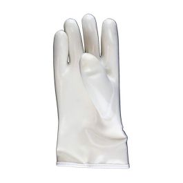 Heat & Cold Resistant Glove with Silicon Rubber Outer Shell and Nylon Lining - 12", White, M 70GM