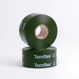 3M™ Temflex™ Vinyl Corrosion Protection Tape 1200, 2 in x 100 ft, Printed, Black, 12 rolls/Case