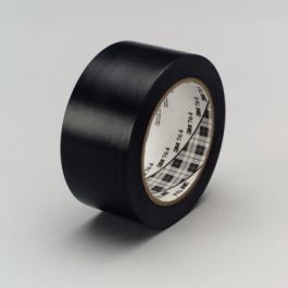3M™ General Purpose Vinyl Tape 764, Black, 49 in x 36 yd, 5 mil, 3 Roll/Case, Plastic Core