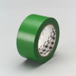 3M™ General Purpose Vinyl Tape 764, Green, 49 in x 36 yd, 5 mil, 3 Roll/Case, Plastic Core