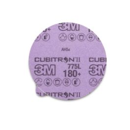 3M™ Cubitron™ II Stikit™ Film Disc 775L, 180+, 5 in x NH, Linered w/Tab, Die 500X, 50/Carton, 250 ea/Case