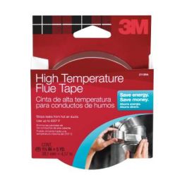 3M™ High-Temperature Flue Tape 2113NA, 1 1/2 in x 5 yd, Silver, 1 Roll/Pack