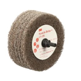 Scotch-Brite™ Roloc™+ Cut and Polish Flap Brush, 3 in x 1-3/8 in, A MED, 10 ea/Case