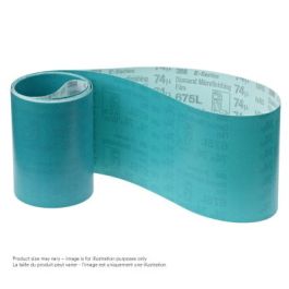 3M™ Diamond Microfinishing Film Belt 675L, 74 Mic 6MIL, Teal, 1 in x 64 in