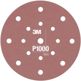 3M™ Hookit™ Flexible Abrasive Disc 270J, 34803, 6 in, Dust Free, P1000, 25 discs per carton, 5 cartons per case