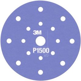 3M™ Hookit™ Flexible Abrasive Disc 270J, 34805, 6 in, Dust Free, P1500, 25 discs per carton, 5 cartons per case