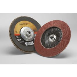3M™ Cubitron™ II Flap Disc 969F, 40+, T29 Quick Change, 7 in x 5/8"-11, 5 ea/Case