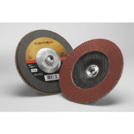 3M™ Cubitron™ II Flap Disc 969F, 40+, T27 Quick Change, 7 in x 5/8"-11, 5 ea/Case