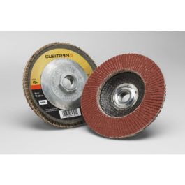 3M™ Cubitron™ II Flap Disc 969F, 40+, T29, 4 in x 5/8 in, 10 ea/Case