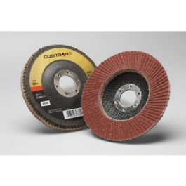 3M™ Cubitron™ II Flap Disc 969F, 80+, T27, 5 in x 7/8 in, 10 ea/Case