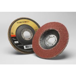 3M™ Cubitron™ II Flap Disc 969F, 80+, T29, 5 in x 7/8 in, 10 ea/Case