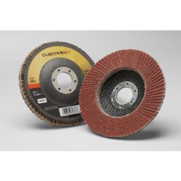 3M™ Cubitron™ II Flap Disc 969F, 40+, T27, 4-1/2 in x 7/8 in, 10 ea/Case