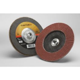 3M™ Cubitron™ II Flap Disc 969F, 60+, T27 Quick Change, 7 in x 5/8"-11, 5 ea/Case