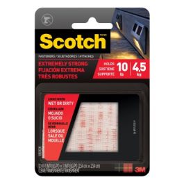 Scotch™ Extreme Fasteners RFD7020, 1 in x 1 in (2.54 cm x 2.54 cm)