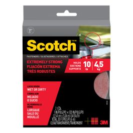Scotch™ Extreme Fasteners RF6760, 1 in x 10 ft (25.4 mm x 3.04 m), Clear, 2 Rolls