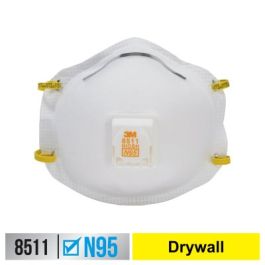 3M™ Drywall Sanding Valved Respirator 8511D2-DC-PS, 2 ea/pk, 6 pks/cs