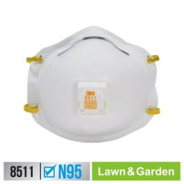 3M™ Lawn & Garden Valved Respirator 8511G2-C-PS, 2 each/pack, 6 packs/case