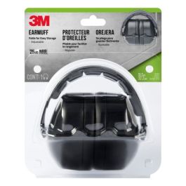 3M™ Lawn & Garden Folding Earmuff, 90563-LG3DC, Black, 3 earmuff/cs