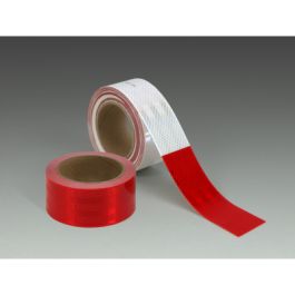 3M™ Diamond Grade™ Conspicuity Markings 983-32, Red/White, 3 in x 50 yd