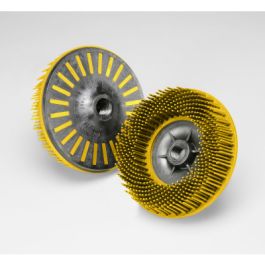 Scotch-Brite™ Bristle Disc, 80, 4-1/2 in x 5/8 in-11 Internal, 5/Carton, 10 ea/Case