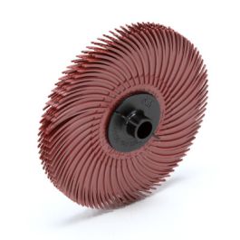 Scotch-Brite™ Radial Bristle Disc, 3 in x 3/8 in 220, 40/Carton, 80 ea/Case