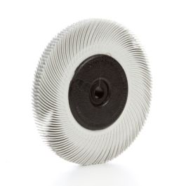 Scotch-Brite™ Radial Bristle Brush, 6 in x 7/16 in x 1 in 120 with Adapter, 5 ea/Case