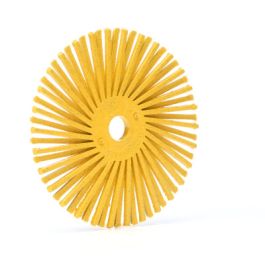 Scotch-Brite™ Radial Bristle Disc, 3 in x 3/8 in 80, 10/Carton, 40 ea/Case