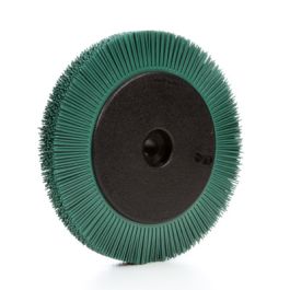 Scotch-Brite™ Radial Bristle Brush, 8 in x 1 in x 1-1/4 in 50 with Flange, 2 ea/Case