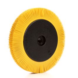 Scotch-Brite™ Radial Bristle Brush, 8 in x 1 in x 1-1/4 in 80 with Flange, 2 ea/Case