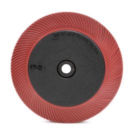 Scotch-Brite™ Radial Bristle Brush, 7 5/8 in x 1 in x 1-1/4 in 220 with Flange, 2 ea/Case