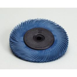 Scotch-Brite™ Radial Bristle Brush, 7 5/8 in x 1 in x 1-1/4 in 400 with Flange, 2 ea/Case
