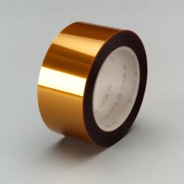 3M™ Linered Low-Static Polyimide Film Tape 5433 Amber, 24 in x 36 yds x 2.7 mil, 1/Case, Bulk