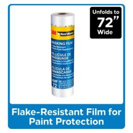 3M™ Hand-Masker™ Advanced Masking Film, AMF72, 72 in x 90 ft x .35 mil (1.82 m x 27.4 m x .00889 mm)