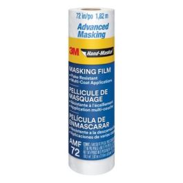 3M™ Hand-Masker™ Advanced Masking Film, AMF72-8C, 72 in x 90 ft x .35 mil (1.82 m x 27.4 m x .00889 mm)