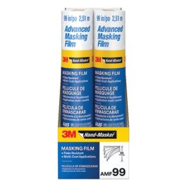3M™ Hand-Masker™ Advanced Masking Film, AMF99-8C, 99 in x 90 ft x .35 mil (2.51 m x 27.4 m x .00889 mm)