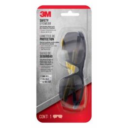 3M™ Safety Eyewear Gry Comfort, 90210-HV6-NA, Blk Frame Ylw Accent, AF & Scratch Resistant Lens, 6ea/case